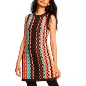 MISSONI For TARGET Iconic Spaceknit ZIGZAG DRESS L